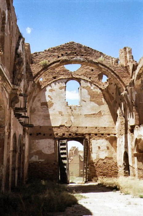 Saint Martin's church Belchite, Spain