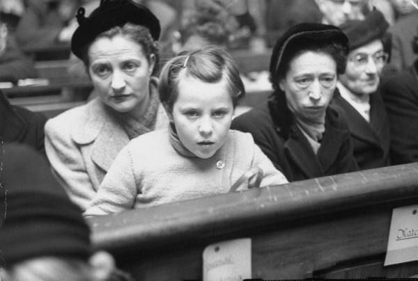 Paule Tessaud and her mother