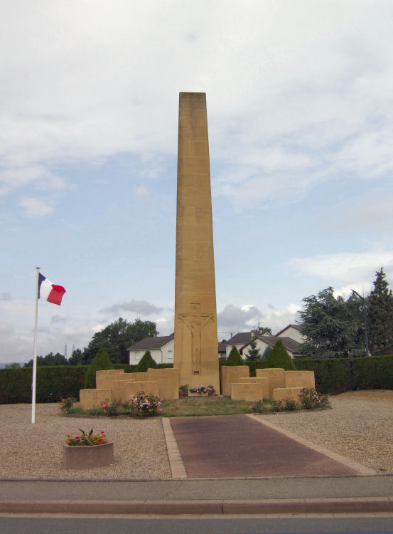 Memorial to the dead at Charly-Oradour