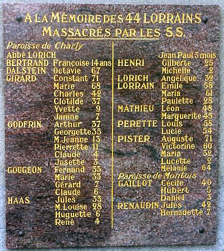 Charly memorial at Oradour