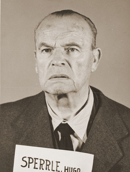 Hugo Sperrle during his War Crimes Trial at Nuremberg