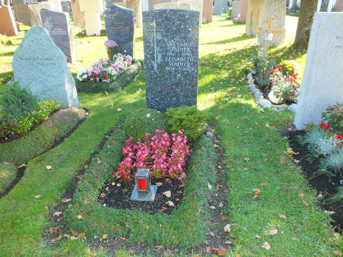 Grave of Sylvester Stadler at Königsbrunn