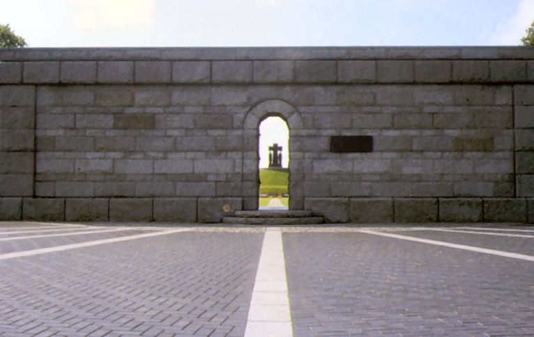 Outside of German military cemetery at La Cambe