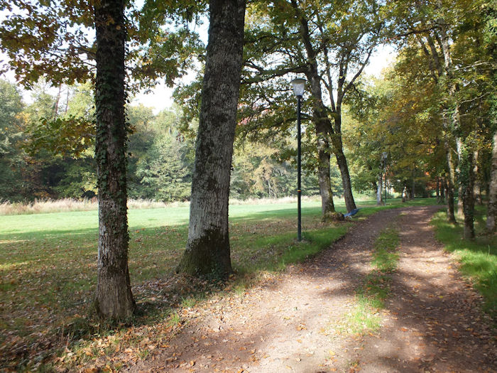 The recreational area on the banks of the river Glane