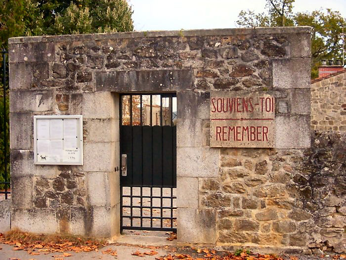 The old northern entrance to Oradour