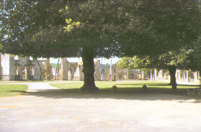 The Champ de Foire looking towards the Rue Emile Desourteaux