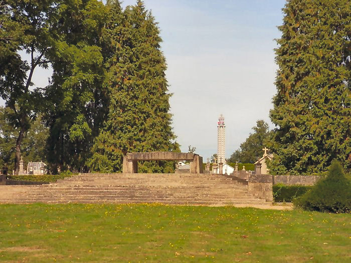 The Crypt of Oradour-sur-Glane looking towards the cemetery