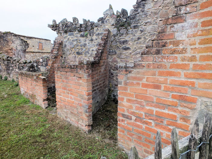 The rabbit hutches from which the five men finally escaped