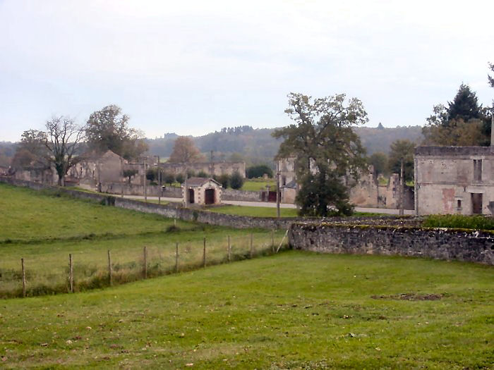 Post Office, Tram Station and Town Hall of Oradour